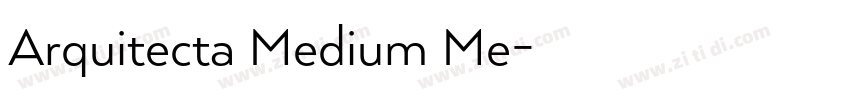 Arquitecta Medium Me字体转换